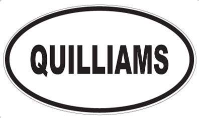 QUILLIAMS - Oval Magnet
