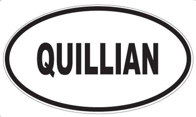 QUILLIAN - Oval Magnet