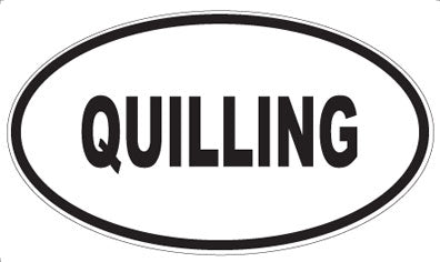 QUILLING - Oval Magnet