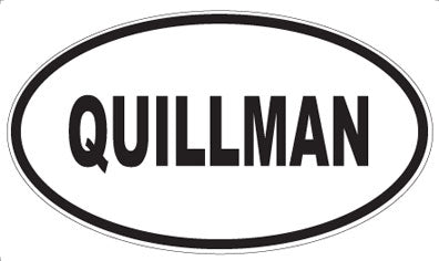 QUILLMAN - Oval Magnet