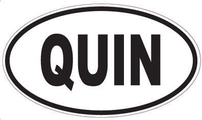 QUIN - Oval Sticker