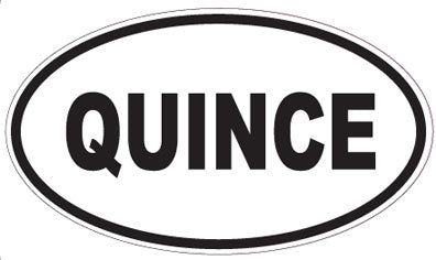 QUINCE - Oval Sticker
