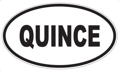 QUINCE - Oval Magnet