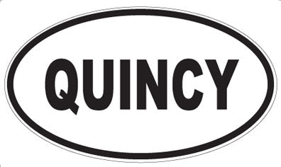 QUINCY - Oval Magnet