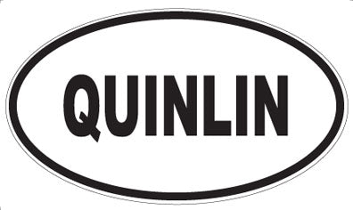 QUINLIN - Oval Magnet