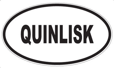 QUINLISK - Oval Magnet