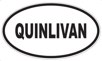 QUINLIVAN - Oval Magnet