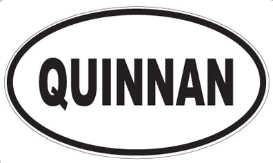 QUINNAN - Oval Sticker