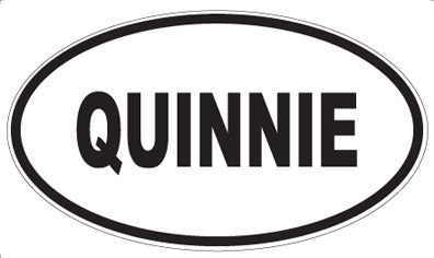 QUINNIE - Oval Magnet