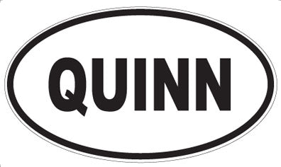 QUINN - Oval Magnet
