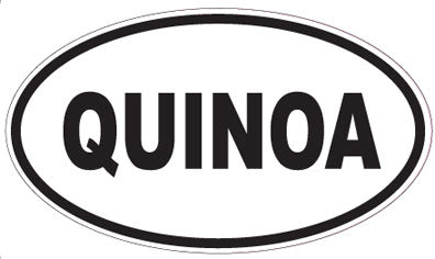 QUINOA - Oval Sticker