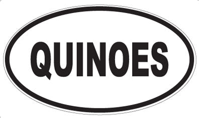 QUINOES - Oval Magnet