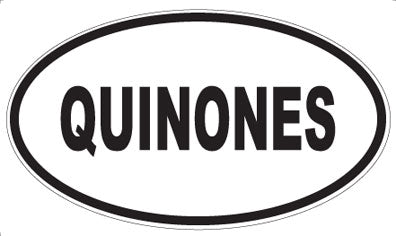 QUINONES - Oval Magnet