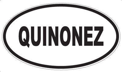 QUINONEZ - Oval Magnet
