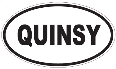 QUINSY - Oval Sticker