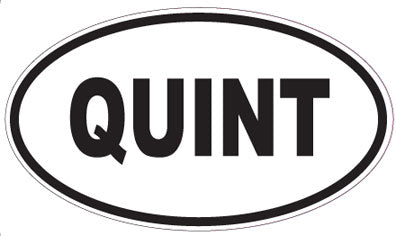 QUINT - Oval Sticker