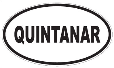 QUINTANAR - Oval Magnet