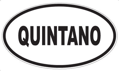 QUINTANO - Oval Magnet