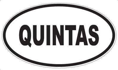 QUINTAS - Oval Magnet
