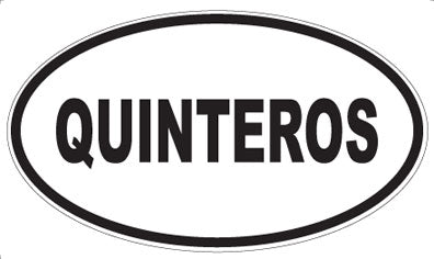 QUINTEROS - Oval Magnet