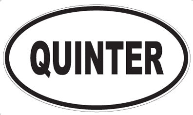 QUINTER - Oval Magnet