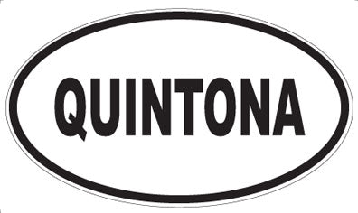 QUINTONA - Oval Magnet