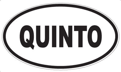 QUINTO - Oval Magnet