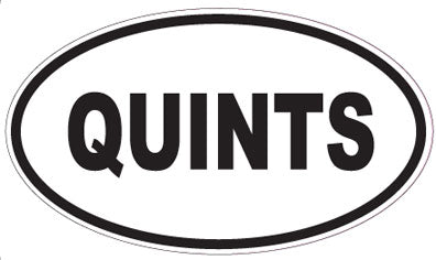 QUINTS - Oval Sticker