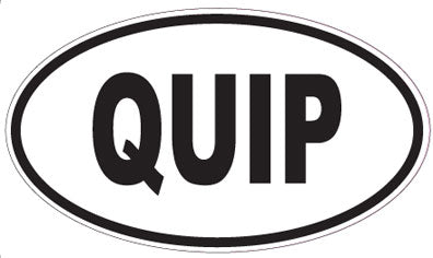 QUIP - Oval Sticker