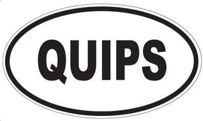 QUIPS - Oval Sticker