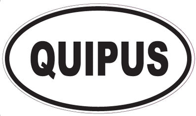 QUIPUS - Oval Sticker