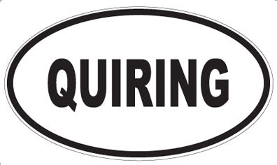 QUIRING - Oval Magnet