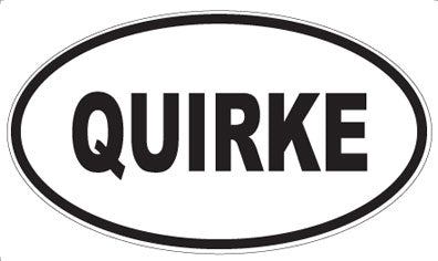QUIRKE - Oval Magnet