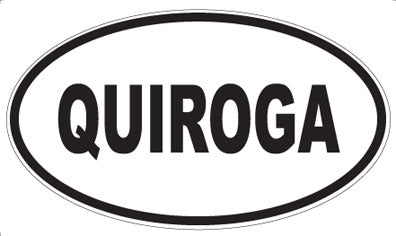 QUIROGA - Oval Magnet