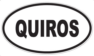 QUIROS - Oval Magnet