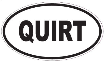 QUIRT - Oval Sticker