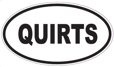 QUIRTS - Oval Sticker