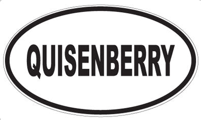 QUISENBERRY - Oval Magnet