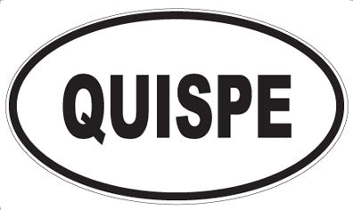 QUISPE - Oval Magnet