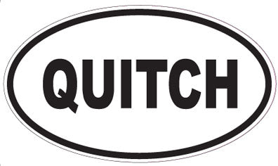 QUITCH - Oval Sticker