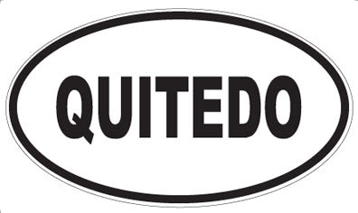 QUITEDO - Oval Magnet