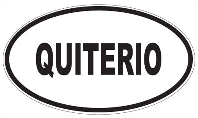 QUITERIO - Oval Magnet