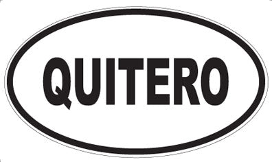 QUITERO - Oval Magnet