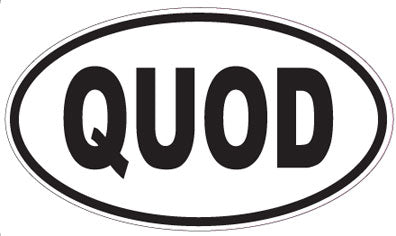 QUOD - Oval Sticker