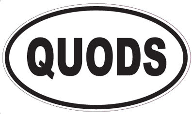 QUODS - Oval Magnet