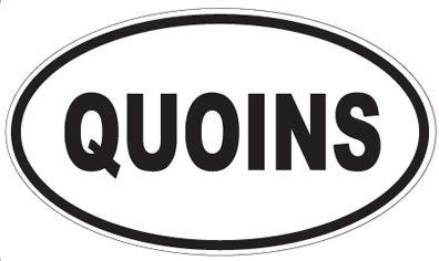 QUOINS - Oval Sticker