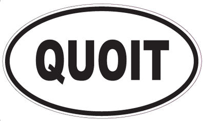 QUOIT - Oval Sticker