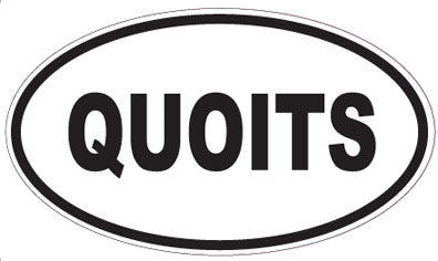 QUOITS - Oval Sticker