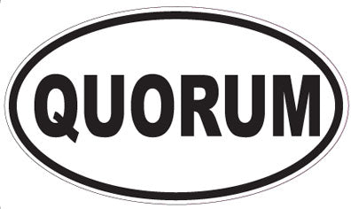 QUORUM - Oval Sticker