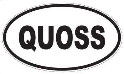 QUOSS - Oval Magnet